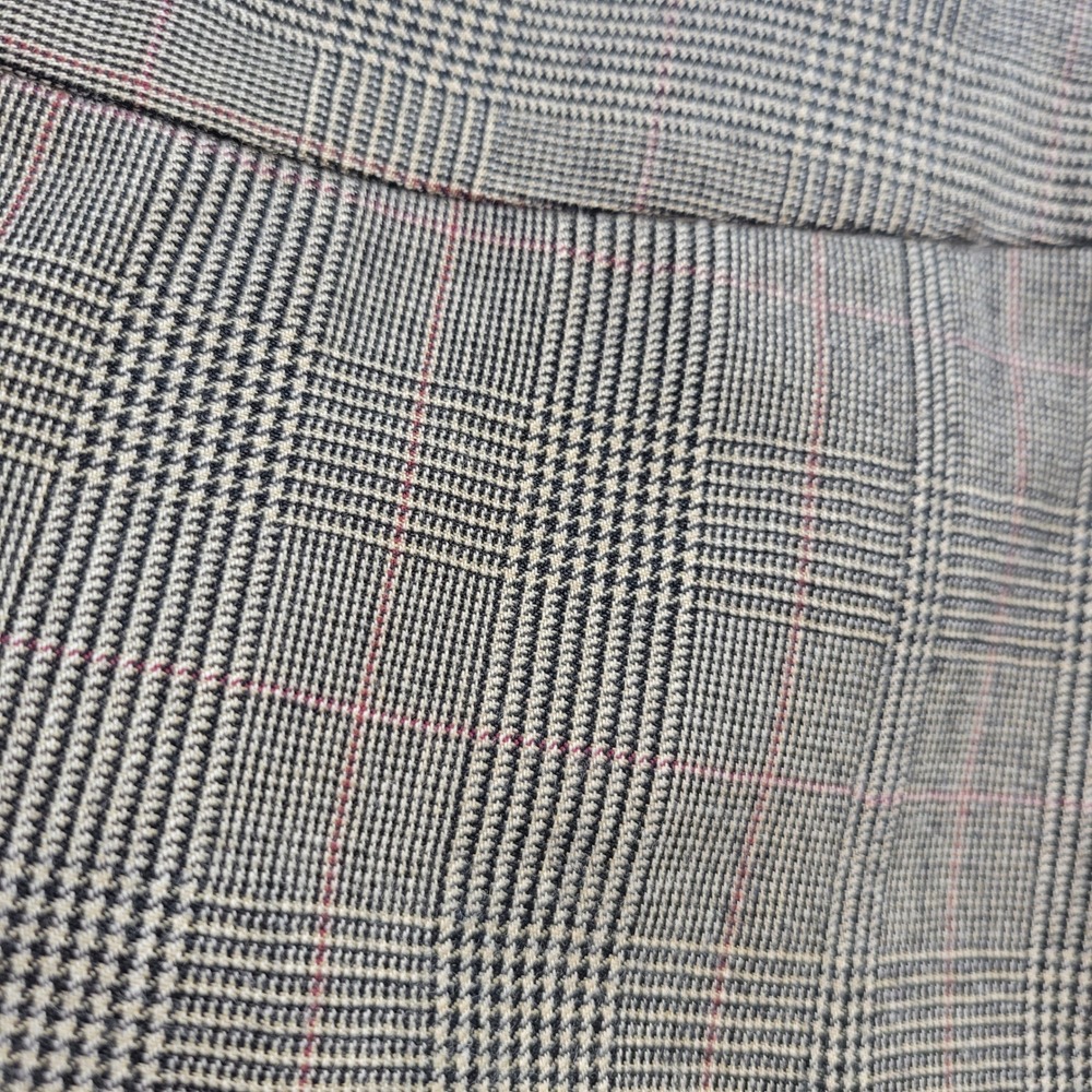 Brooks Brothers 346 Blazer+Skirt 2-pc Set Women 8 Gray Plaid Wool A-Line Pleated - Picture 11 of 16